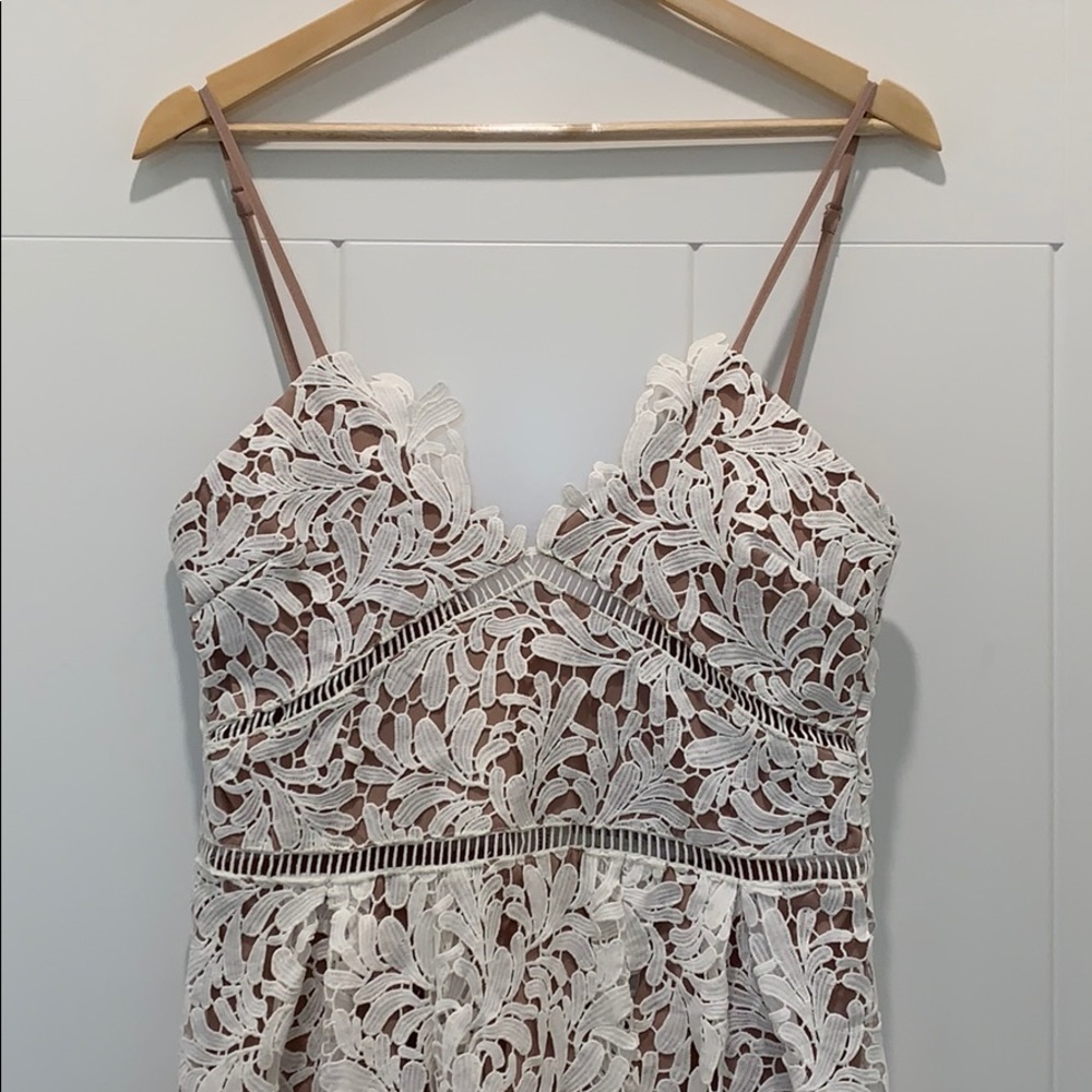 White lace gown